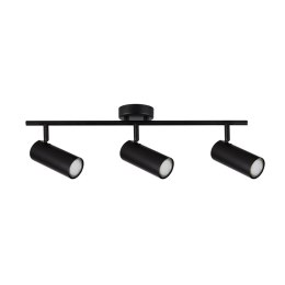 Colly lampa sufitowa czarny 3x15w gu10 klosz czarny