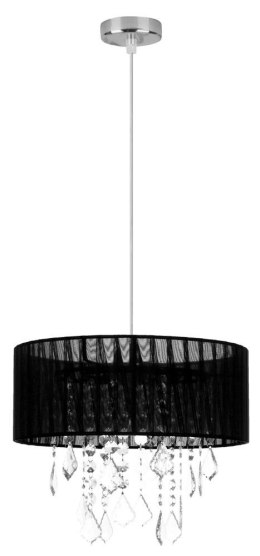 LEDA LAMPA WISZĄCA 1X60W E27 ABAŻUR CZARNY