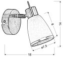 REGENT KINKIET 1X40W G9 PATYNA (BŻ)