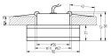 SA-06 SNS MR16 1X50W SATYNA OPR. STROP. STAŁA KWADRATOWA