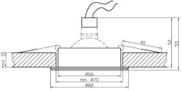 UA-01 SNS/AL MR16 SAT NIKIEL OPR. STROPWA UCHYLNA ALUMINIUM