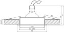 UA-02 SNS/AL MR16 SAT NIKIEL OPR.UCHYLNA ALUMINIUM