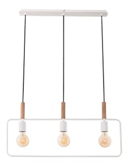 FRAME LAMPA WISZĄCA 3X60W E27 BIAŁY