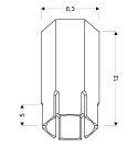 LAMPA SUFITOWA TUBA 1X25W GU10 6,3/12 BIAŁY