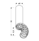 LAMPA SUFITOWA TUBA 1X50W GU10 6/30 BIAŁY