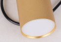 LAMPA WISZĄCA TUBA 1X15W GU10 5,8/30 CZARNO ZŁOTY