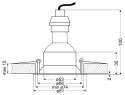 SA-12 BL GU10 MAX 35W 230V oczko sufitowe lampa sufitowa kolor niebieski aluminiowa