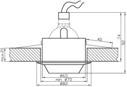 SH-02 SN MR16 PRAWA STROPOWA IP65