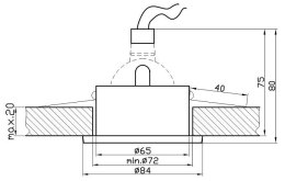 SH-04 SN MR16 SATYNA NIKIEL OPRAWA HERMETYCZNA IP65