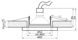 SH-05 CH MR16 CHROM OPRAWA HERMETYCZNA IP65