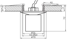 SK-07 G4 CH CHROM OPR. STROP. STAŁA KRYSZTAŁ 20W G4