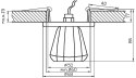 SK-32 CH G4 CHROM OPR. STROP. STAŁA KRYSZTAŁ 20W G4 LEJEK