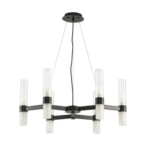 Lampa wisząca CANDELA-6 czarna 70 cm