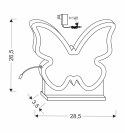 Butterfly lampa stołowa 14w led 3000k iq kids złoty