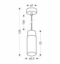 Claro lampa wisząca biały 1x15W GU10 klosz biały+drewniany