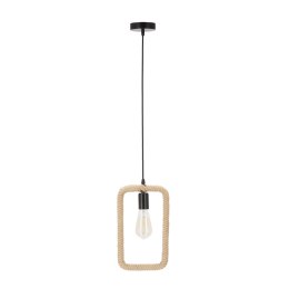 Ostor lampa wisząca czarny+beżowy 1x40W E27