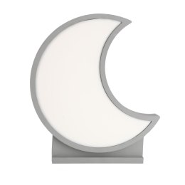 Moon lampa stołowa 12w led 3000k iq kids szary