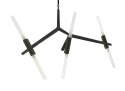 Lampa wisząca CANDELABR 6 czarna - aluminium, szkło