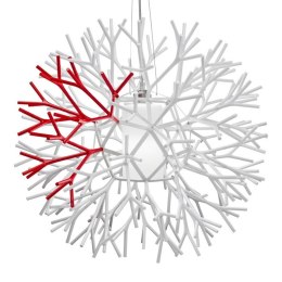 Lampa wisząca CORAL REEF biało czerwona 62 cm