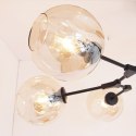 Lampa wisząca MODERN ORCHID-6 bursztynowo czarna 130 cm