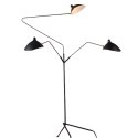 Lampa podłogowa CRANE-3F czarna 210 cm