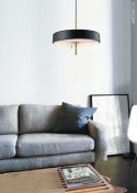 Lampa wisząca ARTDECO czarno - złota 35 cm