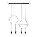 Lampa wisząca LINEA-4 LONG czarna 70 cm