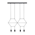 Lampa wisząca LINEA-4 LONG czarna 70 cm