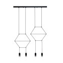 Lampa wisząca LINEA-4 LONG czarna 70 cm