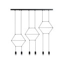 Lampa wisząca LINEA-6 LONG czarna 100 cm