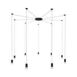 Lampa wisząca LINEA-9 czarna