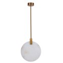 Lampa wisząca MARBLE LED marmurowo złota 30 cm