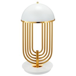 Lampa stołowa DOLCE VITA biało złota 60 cm