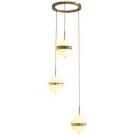 Lampa wisząca SFERA-3 LED złota 50 cm