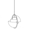 Lampa wisząca MOBILE chrom 38 cm