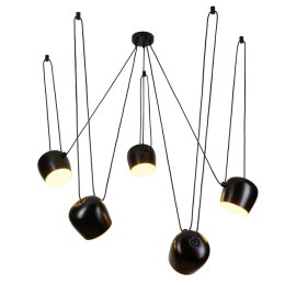 Lampa wisząca BENNA-5 czarna