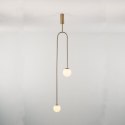 Lampa wisząca LOOP złota 123 cm