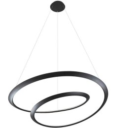 Lampa wisząca SPIRELLO ledowa czarna 80 cm