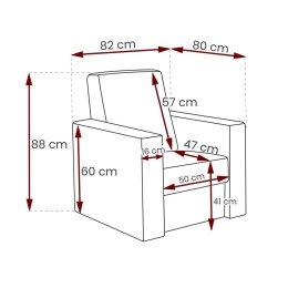 Fotel GORDIA lux 02 + soft 66