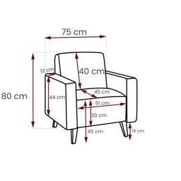 Fotel MEMONE gomez 12 + lobox 03