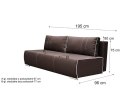 Sofa ALANO z funkcją spania #personalizuj