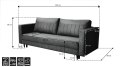 Sofa BELLA z funkcją spania #personalizuj