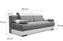 Sofa TOREZ z funkcją spania #personalizuj