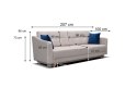 Sofa VALENTINO z funkcją spania #personalizuj