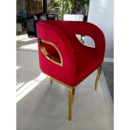 Fotel Ekskluzywny Morello gold/red