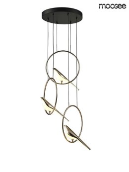 MOOSEE lampa wisząca BIRD DISC złota