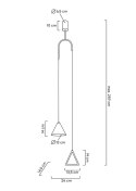 MOOSEE lampa wisząca ACUSTICA złota