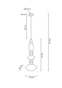 MOOSEE lampa wisząca VASO złota