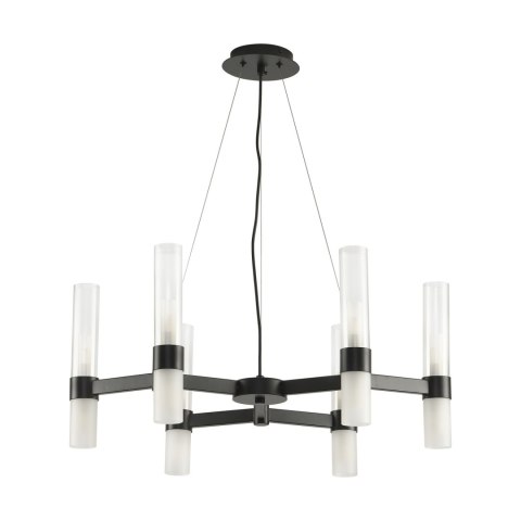 Lampa wisząca CANDELA-6 czarna 70 cm