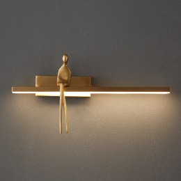 Lampa ścienna AMICI złota 31 cm